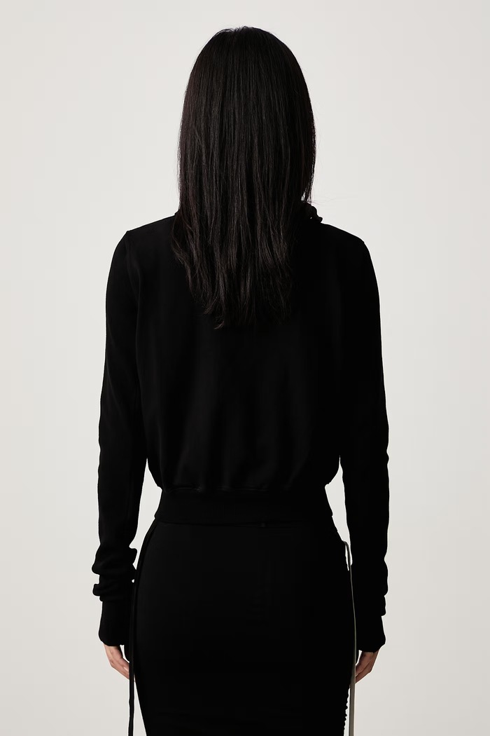 Ρούχα Rick Owens DRKSHDW Mountain μπλούζα με κουμπιά βαμβακερή Γυναικεία DS02F6239.RIG μαύρο