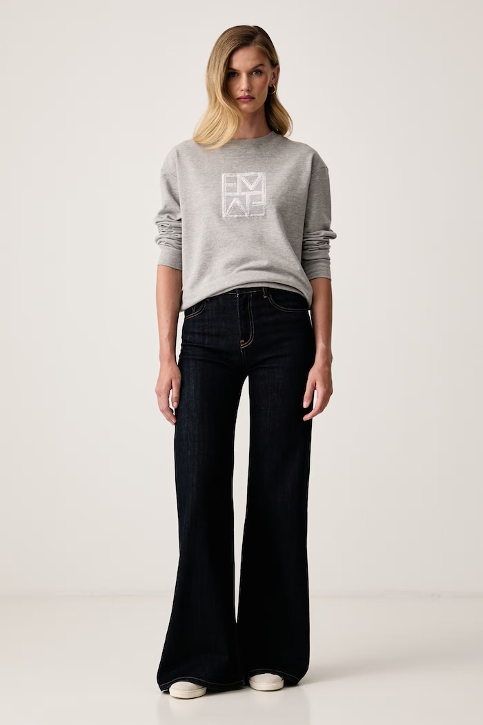 Marella Melegítőfelső női pamuttal Emme by Marella 2625926011200 szürke AW26