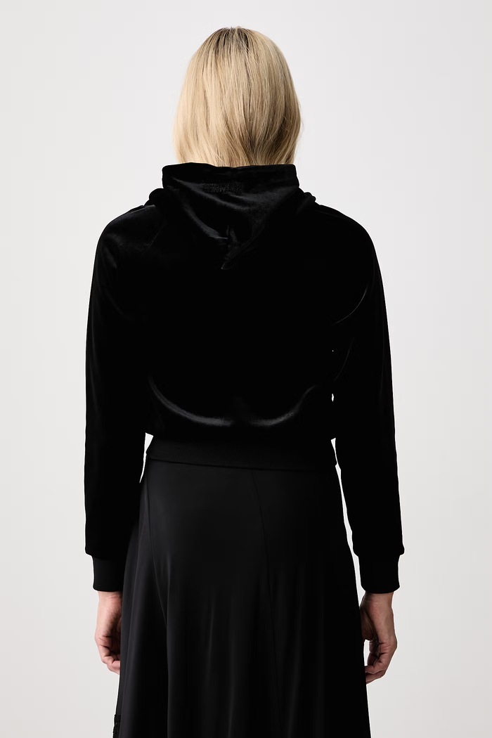 Odzież Vetements Bluza rozpinana z kapturem damska WH27ZU118B czarny