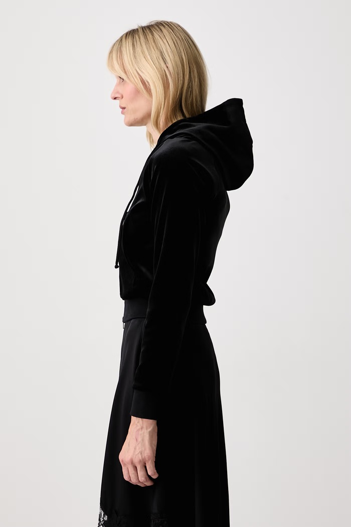 Bluza rozpinana z kapturem damska Vetements WH27ZU118B czarny