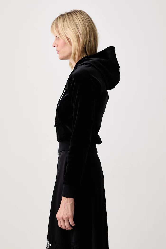 Bluza rozpinana z kapturem damska Vetements WH27ZU118B czarny