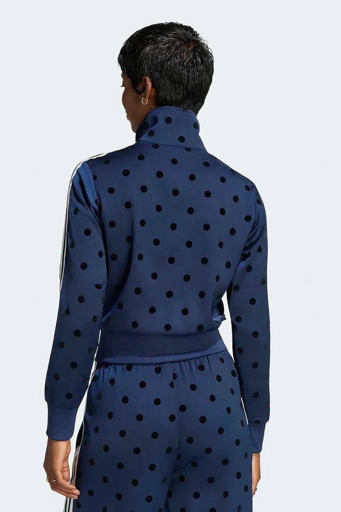 adidas Originals Bluza rozpinana damska Satin Polka Dots LI2852 granatowy AW26