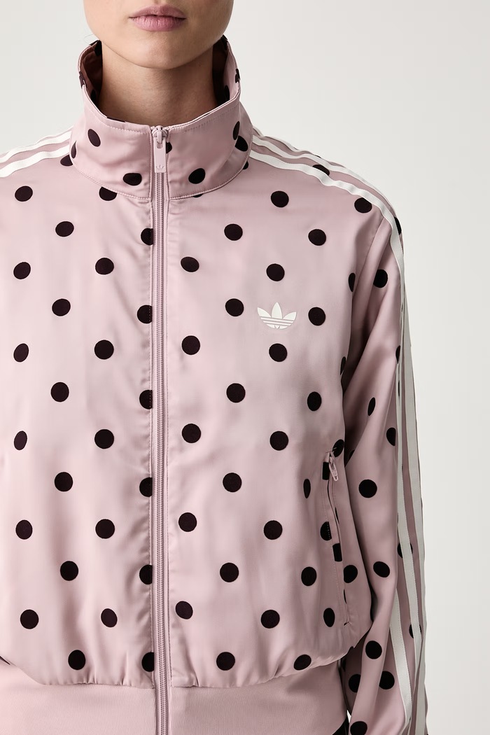 Bluza rozpinana damska Satin Polka Dots adidas Originals LI2851 różowy