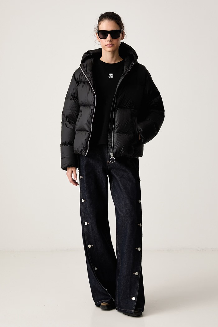 HUGO Bluza damska bawełniana Deroxina_12 50576467 czarny AW26