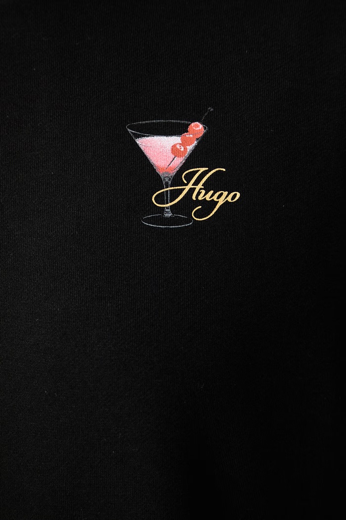 Pulover ženski bombažen Classic Crew_11 HUGO črna 50570941
