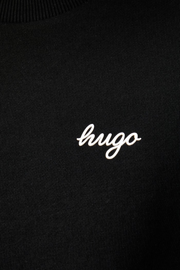HUGO Blue pulover ženski bombažen Damaswee_B 50571605 črna