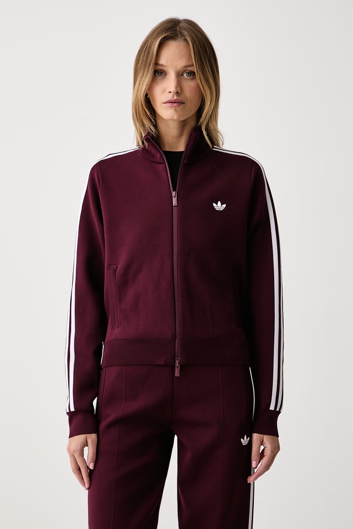 adidas Originals Dukserica na zakopčavanje za žene Adilenium Season 6 Knit bordo LH1940