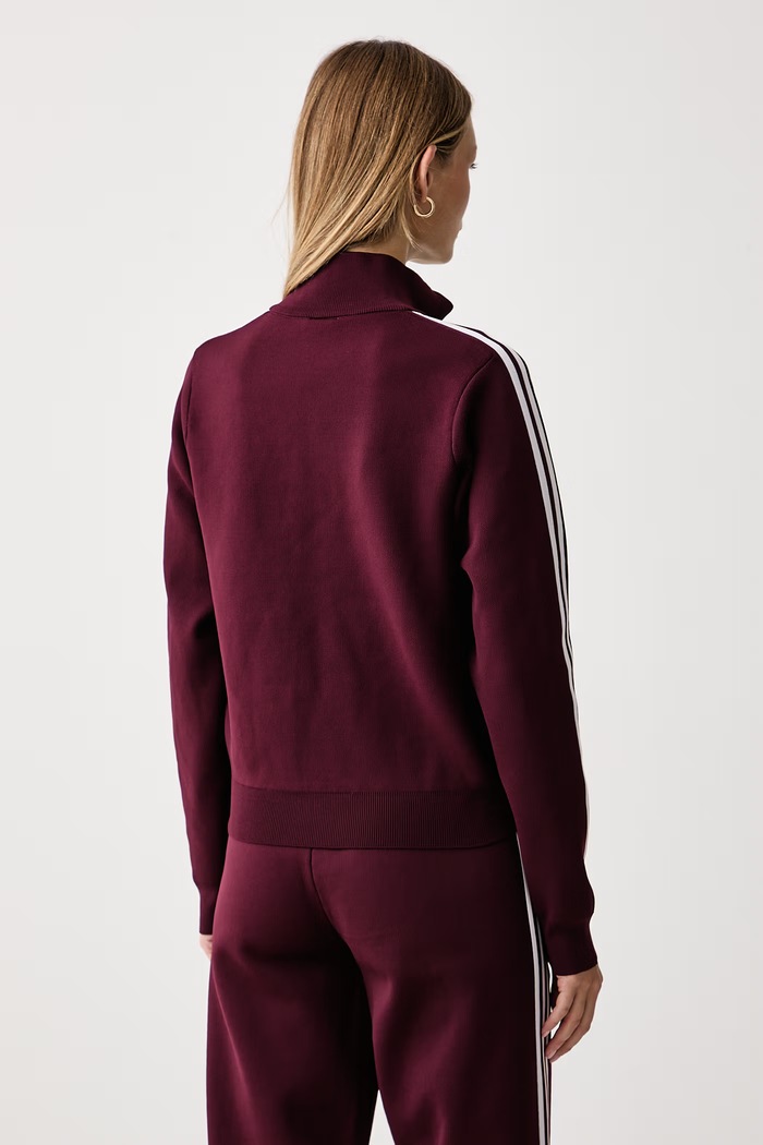 Odjeća adidas Originals Dukserica na zakopčavanje za žene Adilenium Season 6 Knit LH1940 bordo
