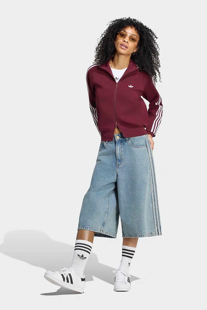 Odzież adidas Originals Bluza rozpinana damska Adilenium Season 6 Knit LH1940 bordowy