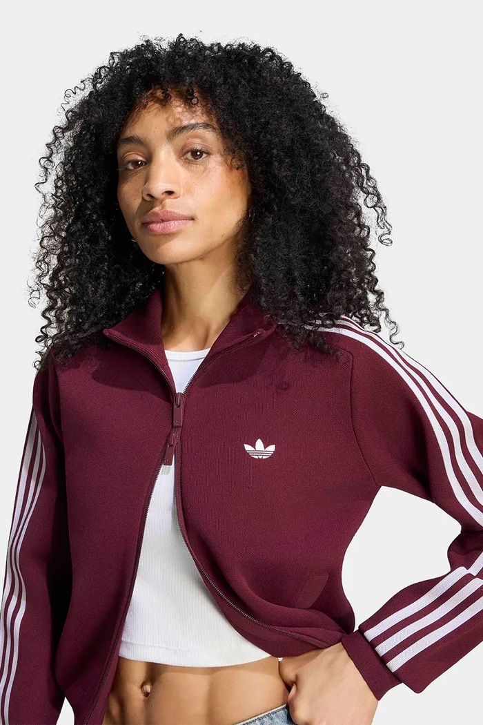 Bluza rozpinana damska Adilenium Season 6 Knit adidas Originals LH1940 bordowy