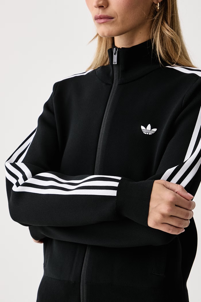 Dukserica na zakopčavanje za žene Adilenium Season 6 Knit adidas Originals LH1939 crna