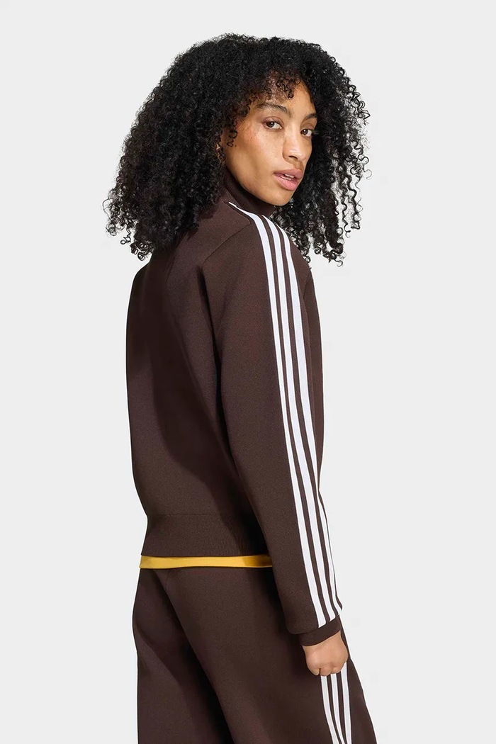 adidas Originals Bluza rozpinana damska Adilenium Season 6 Knit LH1938 brązowy AW26