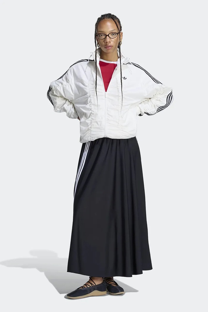 Odzież adidas Originals Bluza rozpinana damska Adilenium Season 6 Ruffled LH1934 biały