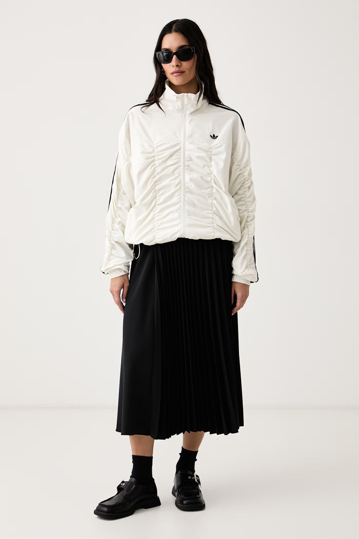 adidas Originals Кофта на застібці жіноча Adilenium Season 6 Ruffled LH1934 бежевий AW26