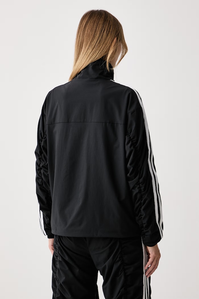 Odjeća adidas Originals Dukserica na zakopčavanje za žene Adilenium Season 6 Ruffled LH1932 crna