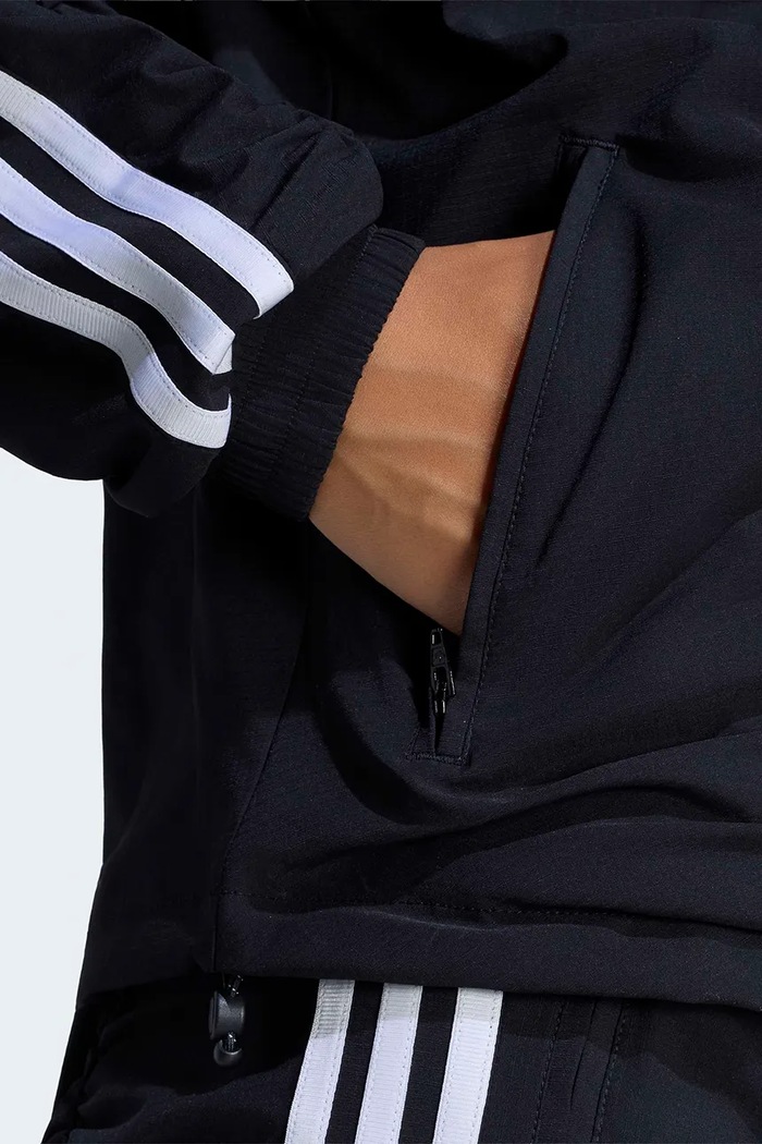 Bluza rozpinana damska Adilenium Season 6 Ruffled adidas Originals czarny LH1932