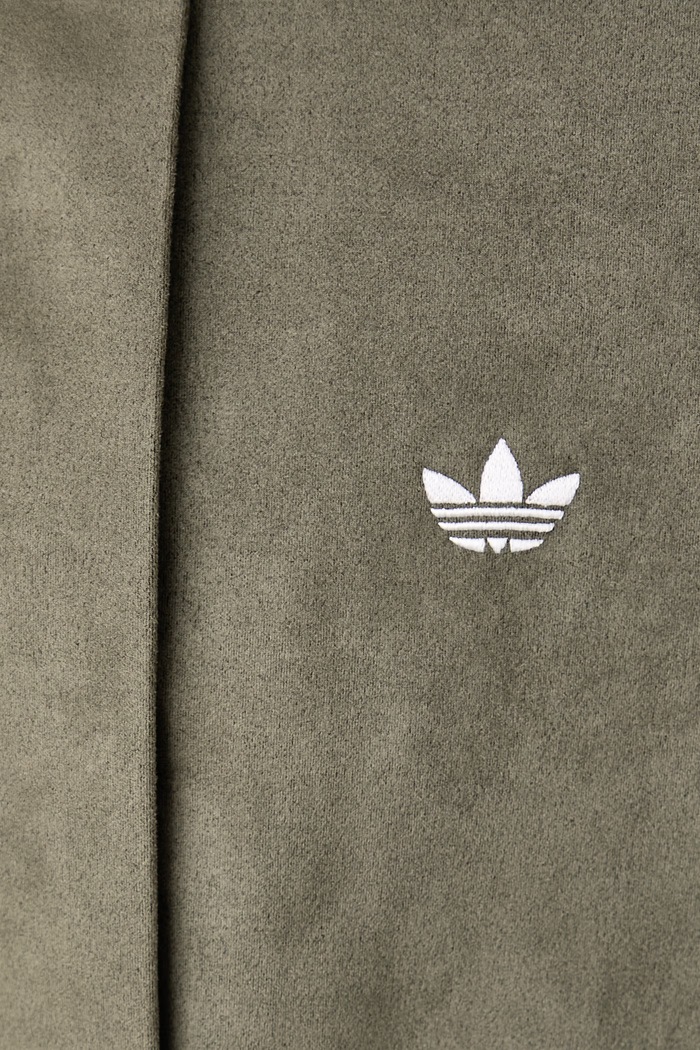 Bluza rozpinana damska z imitacji zamszu Adilenium Season 6 Faux Suede adidas Originals zielony LH1923