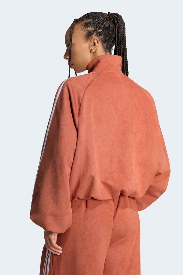 adidas Originals Bluza rozpinana damska Adilenium Season 6 Faux Suede LH1922 pomarańczowy AW26
