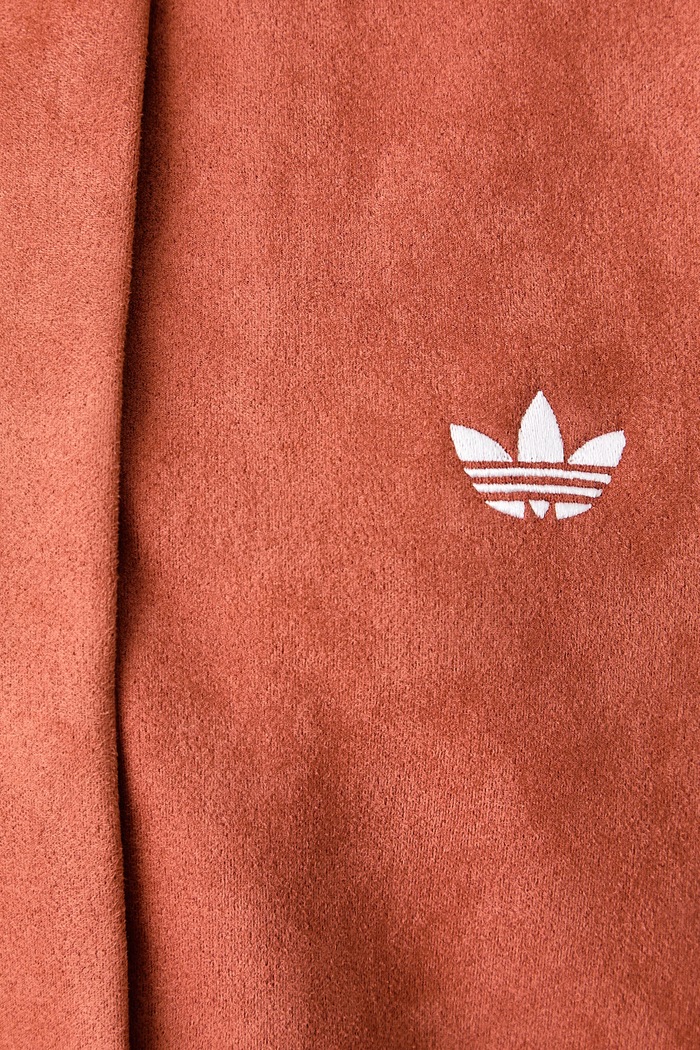 Ζακέτα με φερμουάρ Γυναικεία Adilenium Season 6 Faux Suede adidas Originals πορτοκαλί LH1922