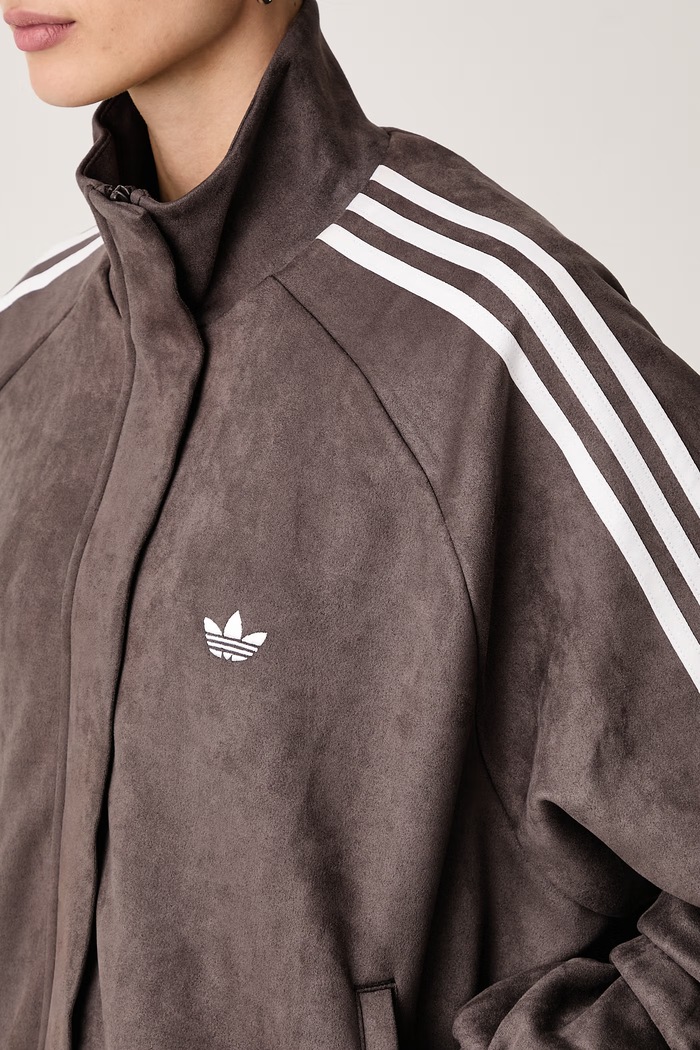 Kurtka przejściowa damska Adilenium Season 6 Faux Suede adidas Originals LH1921 brązowy