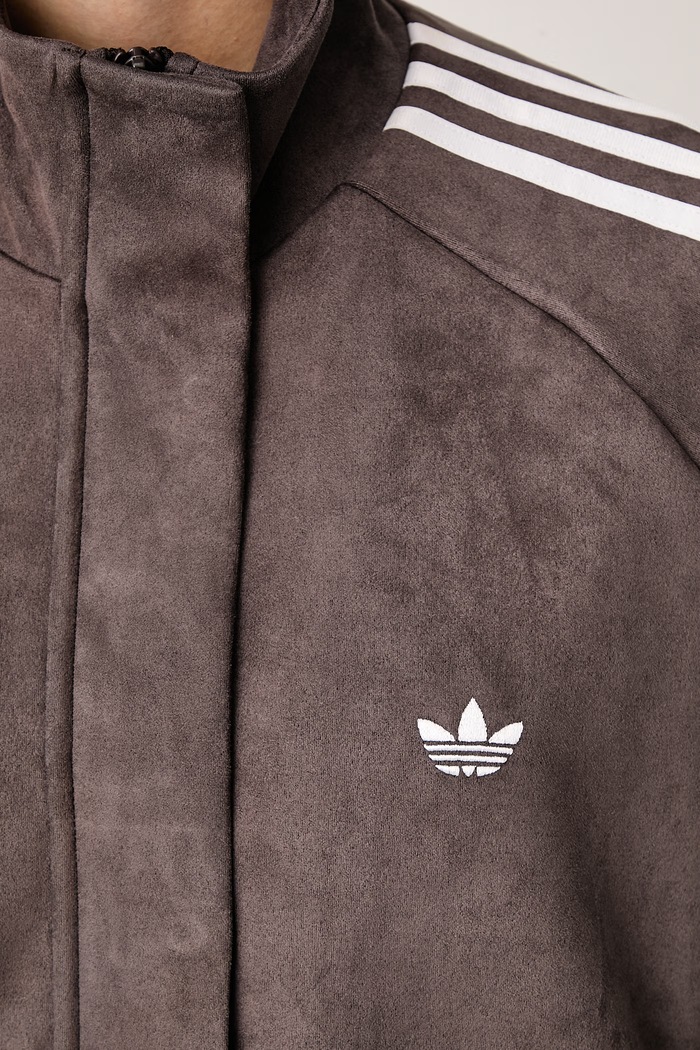 Kurtka przejściowa damska Adilenium Season 6 Faux Suede adidas Originals brązowy LH1921