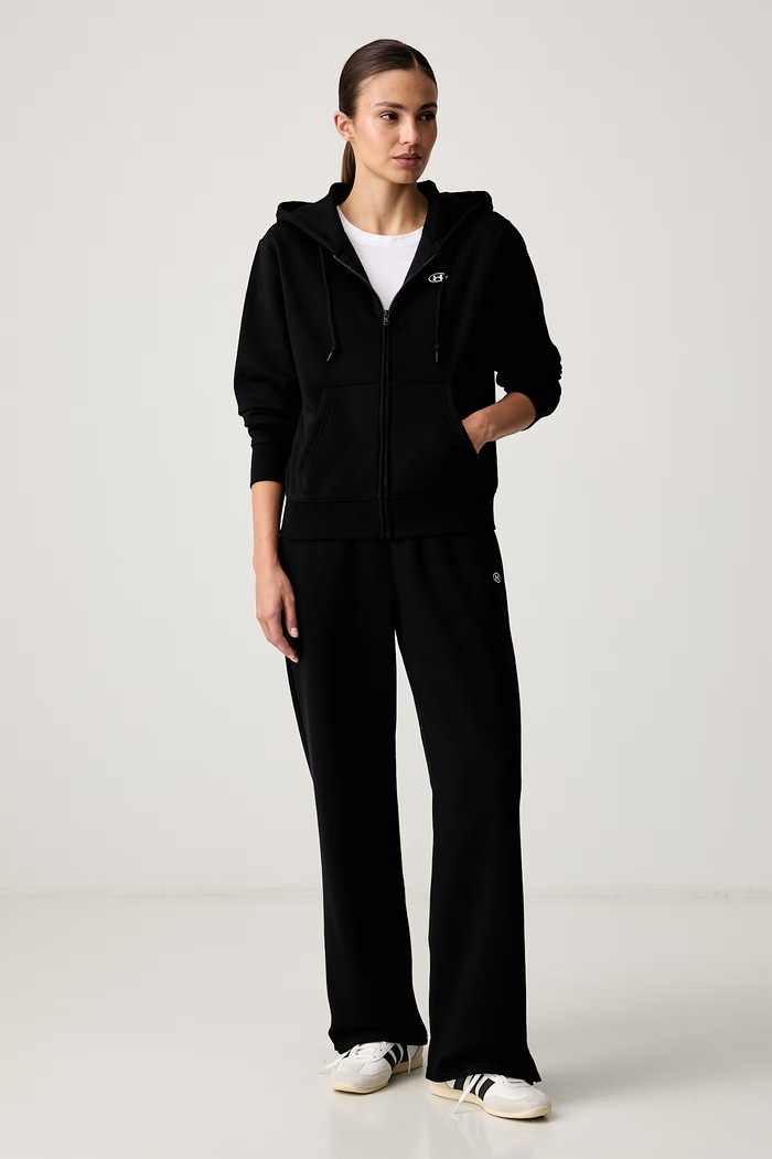 Under Armour bluza rozpinana damska z bawełną Rival 6016556 czarny AW26