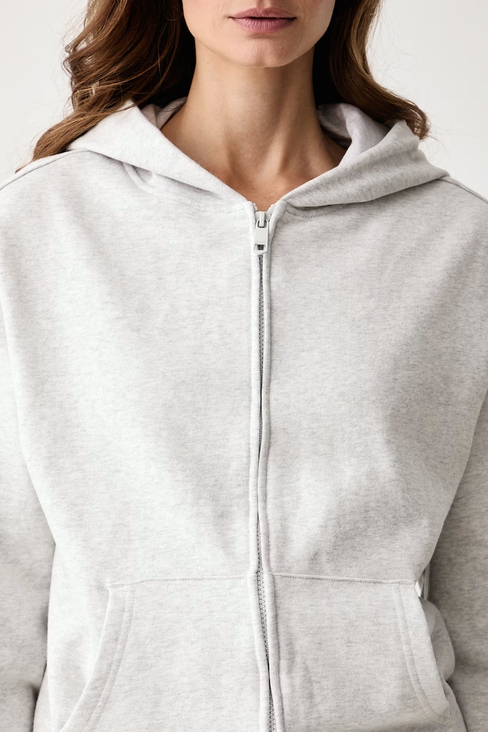Mikina na zips dámska bavlnená Tommy Hilfiger UW0UW06621 sivá