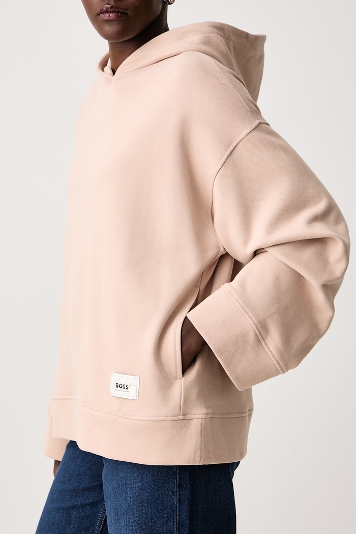 Bluza z kapturem damska bawełniana C_Everlast BOSS Orange 50568990 różowy