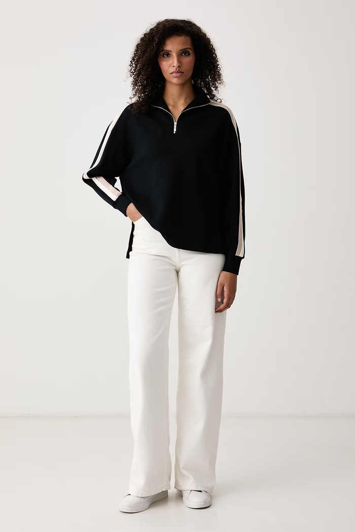 BOSS Bluza damska z modalem Mirage_Sweatshirt HZ 50571024 czarny AW26