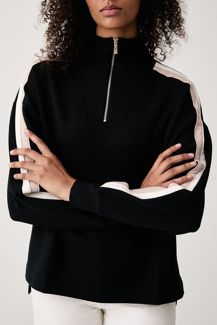 Bluza damska z modalem Mirage_Sweatshirt HZ BOSS 50571024 czarny