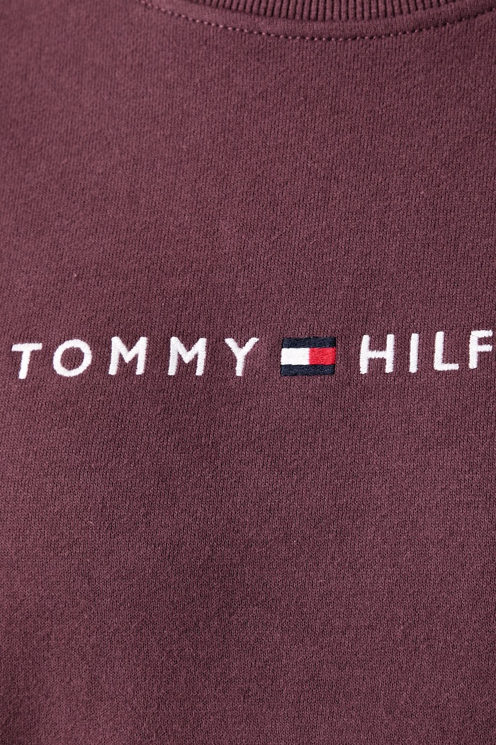 Bluza damska bawełniana Tommy Hilfiger bordowy UW0UW06619