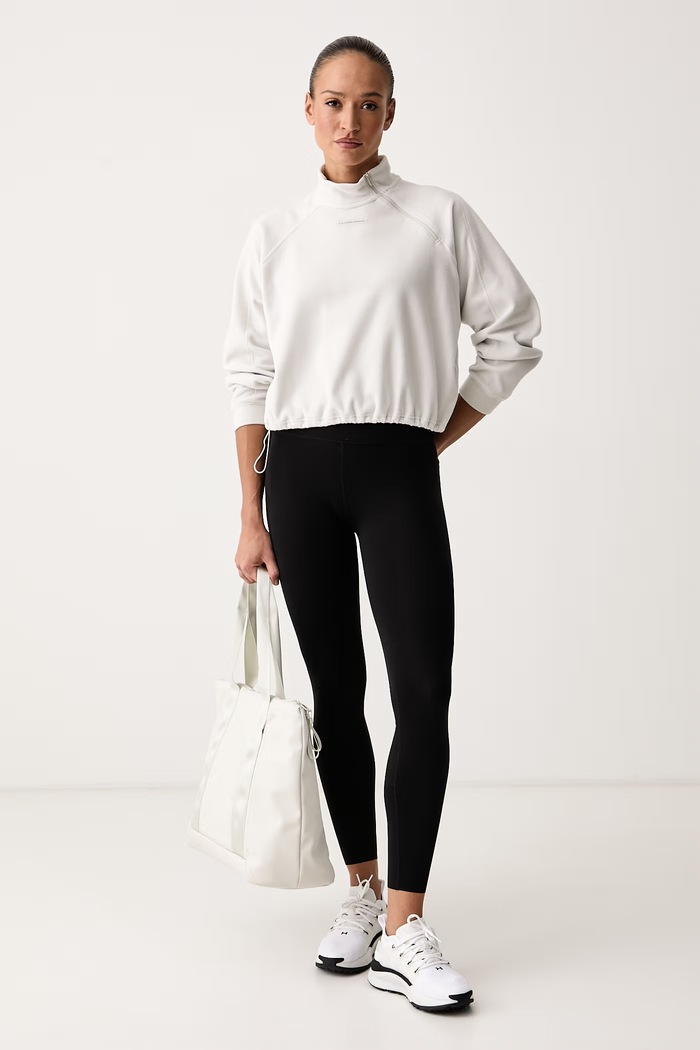 Under Armour Bluza sportowa damska polarowa Performance Fleece 6013668 beżowy AW26