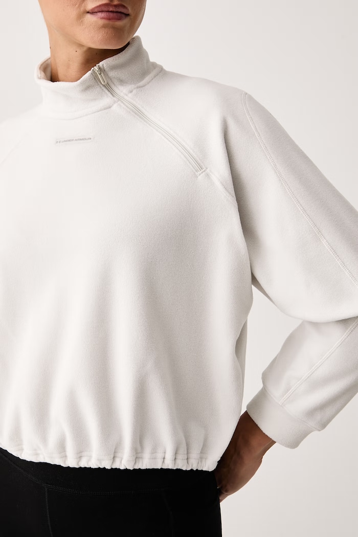 Bluza sportowa damska polarowa Performance Fleece Under Armour 6013668 beżowy