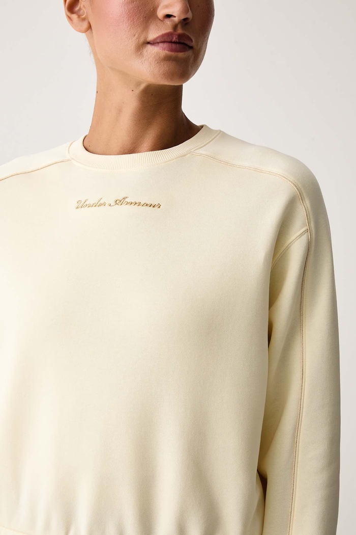 Bluza damska z bawełną Rival Under Armour 6013560 beżowy