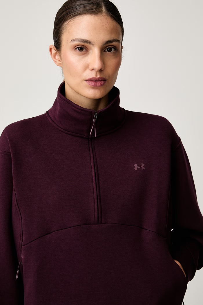 Under Armour bluza damska z bawełną Unstoppable bordowy 6013519
