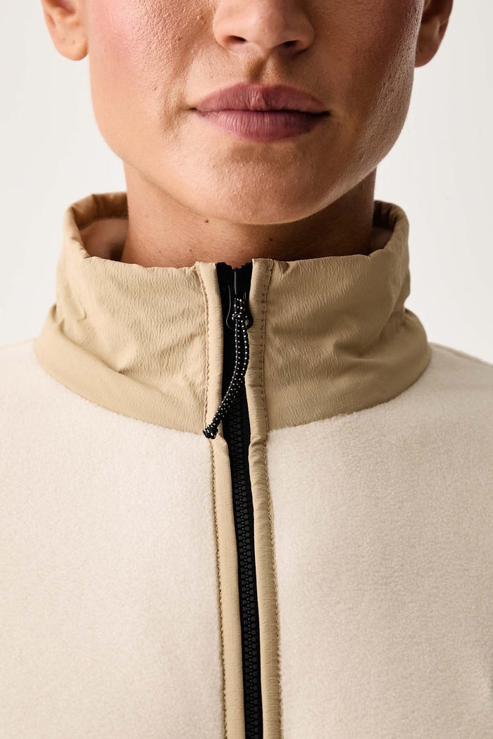 Bluza polarowa damska SUMETRO Jack Wolfskin beżowy A65943