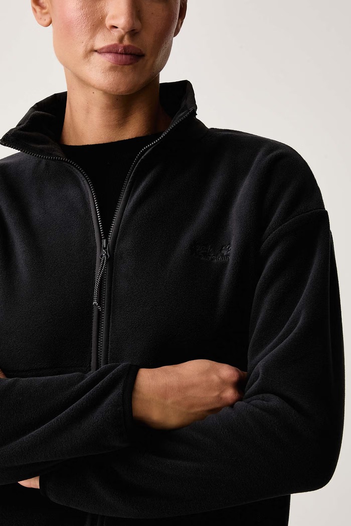 Bluza polarowa damska SUMETRO Jack Wolfskin A65943 czarny
