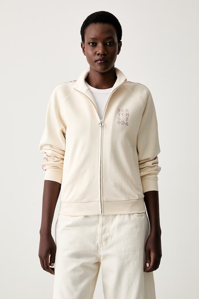 Scotch & Soda bluza rozpinana damska z bawełną beżowy U9E01534T