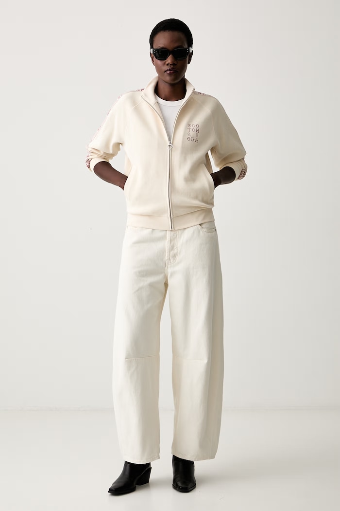 Scotch & Soda bluza rozpinana damska z bawełną U9E01534T beżowy AW26