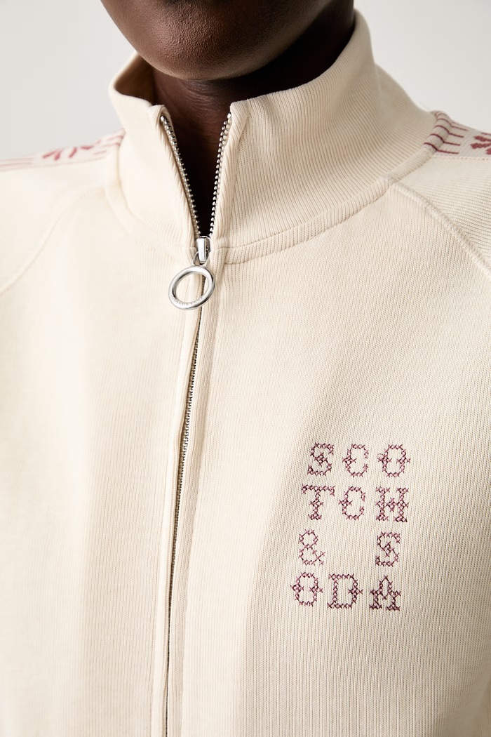 Scotch & Soda bluza rozpinana damska z bawełną U9E01534T beżowy