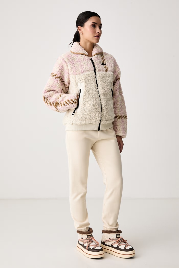 Helly Hansen Bluza rozpinana damska polarowa MOONLIT PILE 49513 beżowy AW26