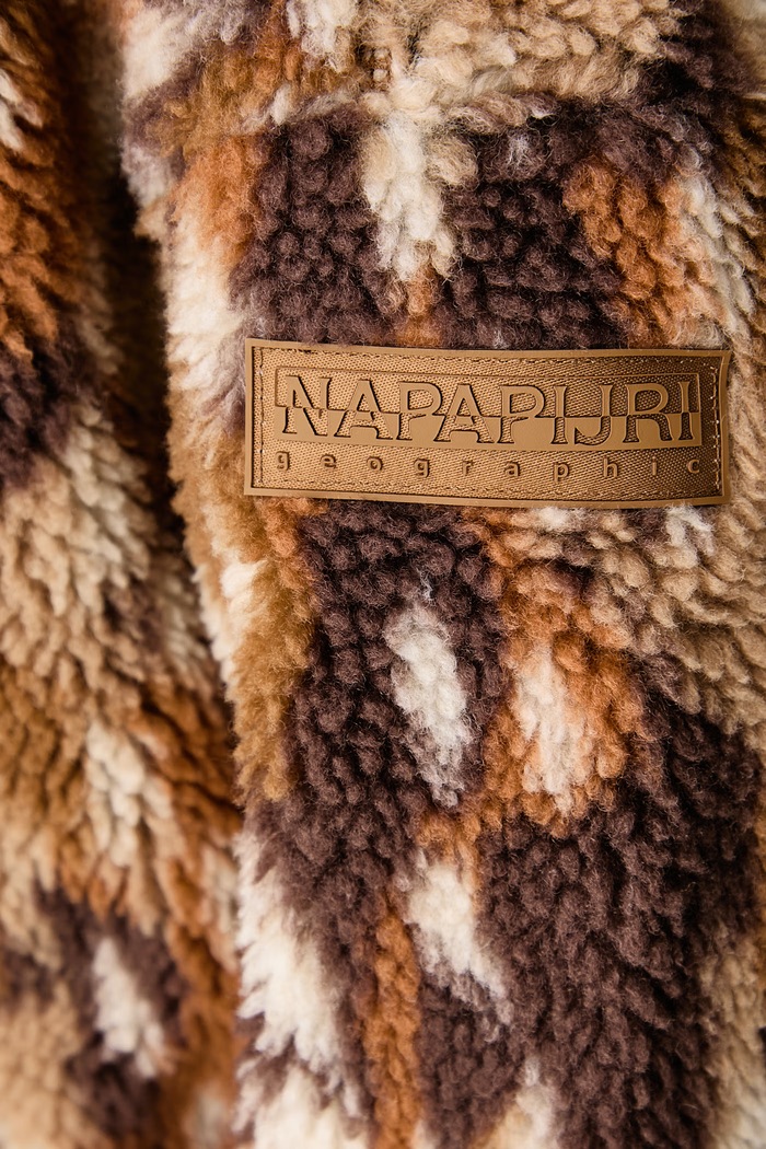 Bluza polarowa damska Shima Napapijri brązowy NP0A8ANLFDW1