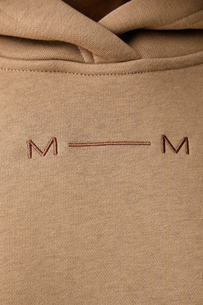 MM by Max Mara bluza z kapturem damska z bawełną MMLMITICO 2626926058600 beżowy