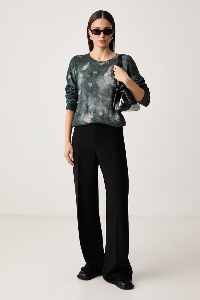 Miss Sixty Sweter damski kaszmirowy 6M3RJ03400 szary AW26