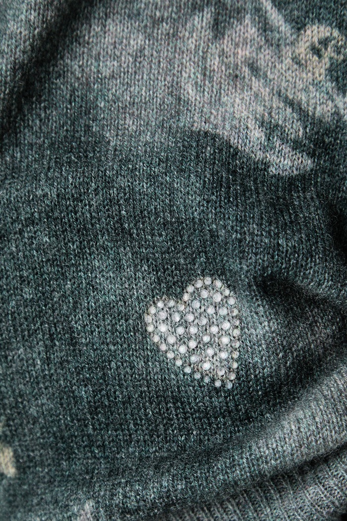 Sweter damski kaszmirowy Miss Sixty szary 6M3RJ03400