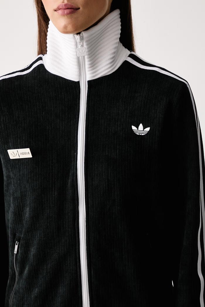 Bluza rozpinana damska z bawełną Adiluna Season 2 x Jennie adidas Originals LD8924 czarny