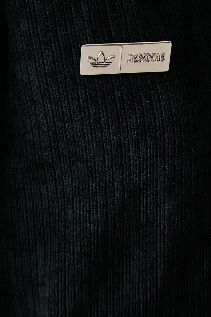 Bluza rozpinana damska z bawełną Adiluna Season 2 x Jennie adidas Originals czarny LD8924