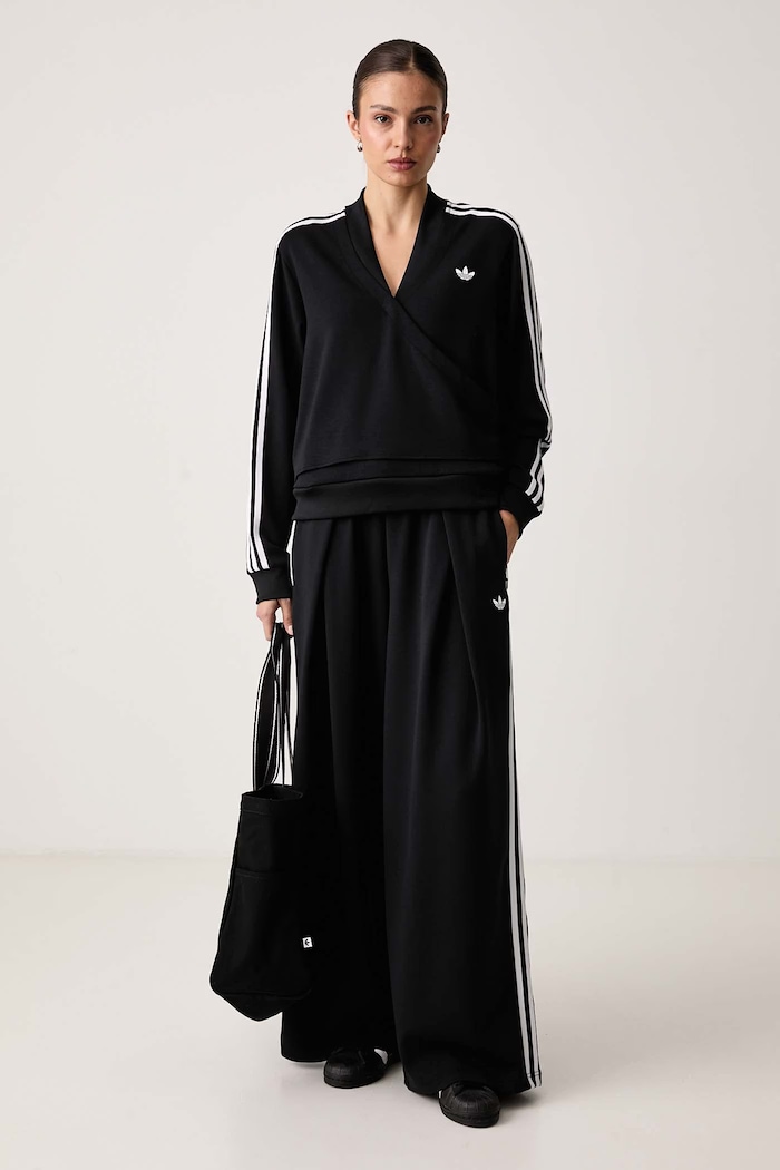 adidas Originals Bluza damska z wiskozą Adiluna Season 2 x Jennie LD8921 czarny AW26