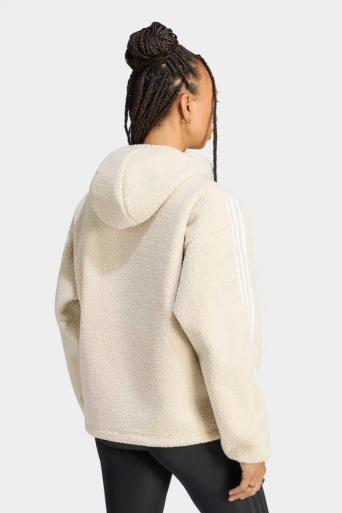adidas Originals Μπλούζα με κουκούλα γυναικεία φλις Adiluna Season 2 x Jennie LD4967 μπεζ AW26