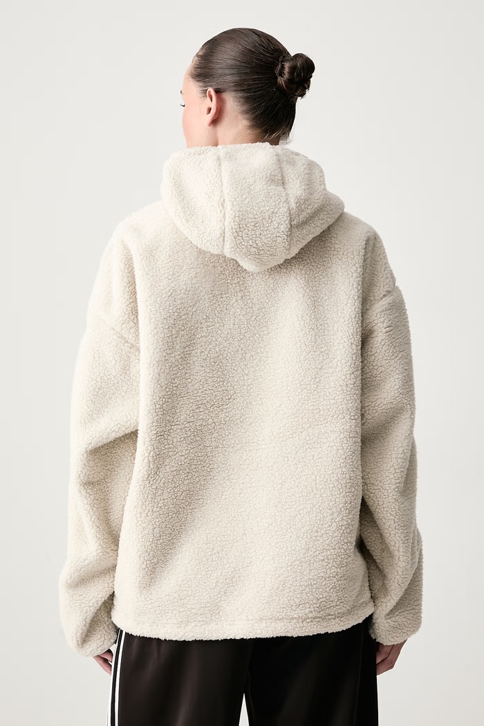 Odzież adidas Originals Bluza z kapturem damska polarowa Adiluna Season 2 x Jennie LD4967 beżowy
